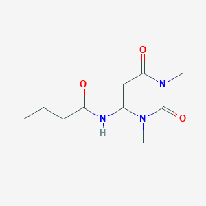 molecular formula C10H15N3O3 B2643414 N-(1,3-dimethyl-2,6-dioxo-1,2,3,6-tetrahydropyrimidin-4-yl)butyramide CAS No. 631868-65-0