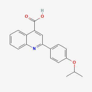 molecular formula C19H17NO3 B2643448 2-(4-Isopropoxyphenyl)quinoline-4-carboxylic acid CAS No. 425373-14-4