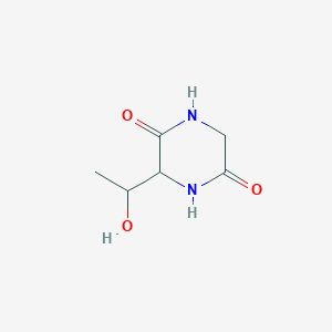 3-(1-Hydroxyethyl)piperazine-2,5-dione