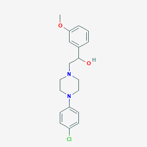 2-(4-(4-Chlorophenyl)piperazin-1-yl)-1-(3-methoxyphenyl)ethanol