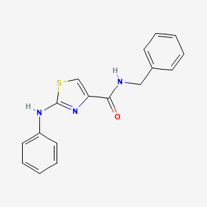 molecular formula C17H15N3OS B2643499 N-benzyl-2-(phenylamino)thiazole-4-carboxamide CAS No. 1105219-60-0