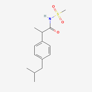 2-[4-(2-methylpropyl)phenyl]-N-methylsulfonylpropanamide