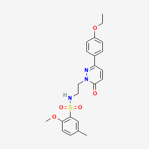 N-(2-(3-(4-ethoxyphenyl)-6-oxopyridazin-1(6H)-yl)ethyl)-2-methoxy-5-methylbenzenesulfonamide