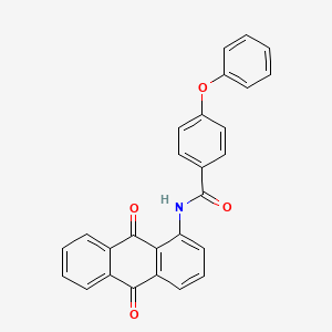 molecular formula C27H17NO4 B2643523 N-(9,10-dioxo-9,10-dihydroanthracen-1-yl)-4-phenoxybenzamide CAS No. 475044-15-6