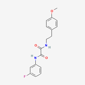 molecular formula C17H17FN2O3 B2643534 N1-(3-fluorophenyl)-N2-(4-methoxyphenethyl)oxalamide CAS No. 898357-82-9