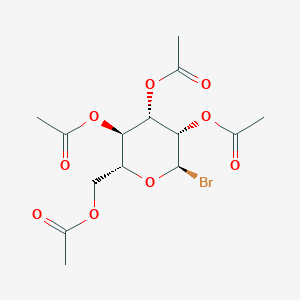 molecular formula C14H19BrO9 B026436 2,3,4,6-Tetra-o-acetyl-alpha-d-mannopyranosyl bromide CAS No. 13242-53-0