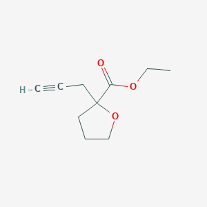 molecular formula C10H14O3 B2643666 ethyl 2-(prop-2-yn-1-yl)oxolane-2-carboxylate CAS No. 2247104-24-9