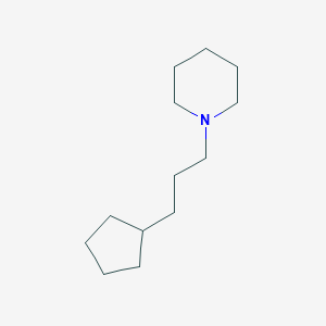 molecular formula C13H25N B026437 1-(3-Cyclopentylpropyl)piperidine CAS No. 100539-07-9