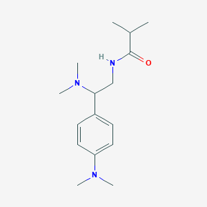 molecular formula C16H27N3O B2643727 N-[2-(dimethylamino)-2-[4-(dimethylamino)phenyl]ethyl]-2-methylpropanamide CAS No. 946345-14-8