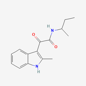 molecular formula C15H18N2O2 B2643738 N-(sec-butyl)-2-(2-methyl-1H-indol-3-yl)-2-oxoacetamide CAS No. 852368-64-0