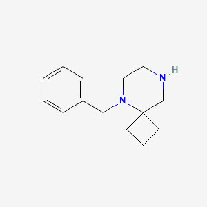 molecular formula C14H20N2 B2643825 5-Benzyl-5,8-diazaspiro[3.5]nonane CAS No. 1269292-94-5