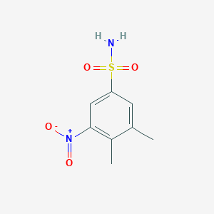 molecular formula C8H10N2O4S B2643841 3,4-Dimethyl-5-nitrobenzene-1-sulfonamide CAS No. 838838-15-6