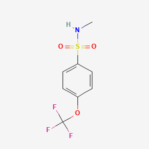 molecular formula C8H8F3NO3S B2643852 N-methyl-4-(trifluoromethoxy)benzenesulfonamide CAS No. 909527-60-2