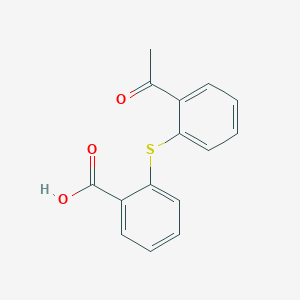 molecular formula C15H12O3S B2643865 2-[(2-Acetylphenyl)sulfanyl]benzoic Acid CAS No. 108059-69-4