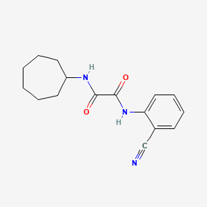 molecular formula C16H19N3O2 B2643878 N1-(2-cyanophenyl)-N2-cycloheptyloxalamide CAS No. 898355-86-7