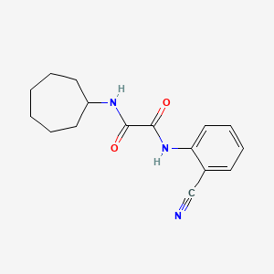 B2643878 N'-(2-cyanophenyl)-N-cycloheptyloxamide CAS No. 898355-86-7