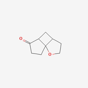 molecular formula C9H12O2 B2643891 2-Oxatricyclo[5.3.0.0,1,5]decan-8-one CAS No. 1116036-49-7