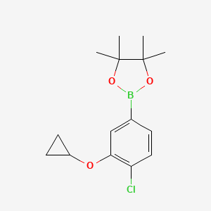 2-(4-Chloro-3-cyclopropoxyphenyl)-4,4,5,5-tetramethyl-1,3,2-dioxaborolane
