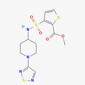 Methyl 3-{[1-(1,2,5-thiadiazol-3-yl)piperidin-4-yl]sulfamoyl}thiophene-2-carboxylate