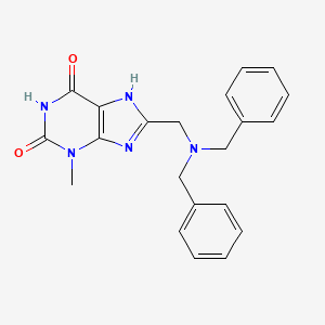 8-[(dibenzylamino)methyl]-3-methyl-7H-purine-2,6-dione