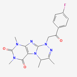 1-[2-(4-Fluorophenyl)-2-oxoethyl]-3,4,7,9-tetramethyl-4H-purino[8,7-c][1,2,4]triazine-6,8-dione