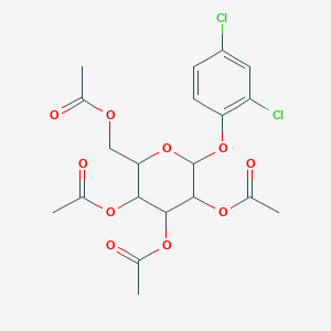 [3,4,5-Triacetyloxy-6-(2,4-dichlorophenoxy)oxan-2-yl]methyl acetate