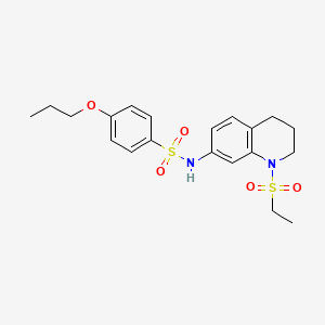 N-(1-(ethylsulfonyl)-1,2,3,4-tetrahydroquinolin-7-yl)-4-propoxybenzenesulfonamide
