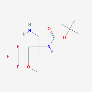Tert-butyl N-[1-(aminomethyl)-3-methoxy-3-(trifluoromethyl)cyclobutyl]carbamate