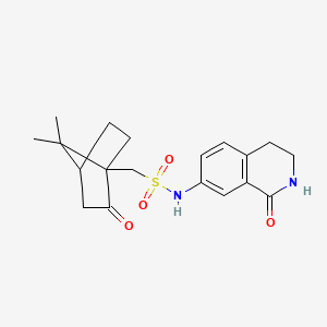 1-(7,7-dimethyl-2-oxobicyclo[2.2.1]heptan-1-yl)-N-(1-oxo-1,2,3,4-tetrahydroisoquinolin-7-yl)methanesulfonamide