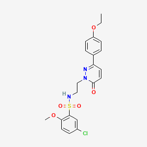 5-chloro-N-(2-(3-(4-ethoxyphenyl)-6-oxopyridazin-1(6H)-yl)ethyl)-2-methoxybenzenesulfonamide