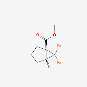 molecular formula C8H10Br2O2 B2644031 rac-methyl (1R,5S)-6,6-dibromobicyclo[3.1.0]hexane-1-carboxylate, cis CAS No. 2126143-00-6