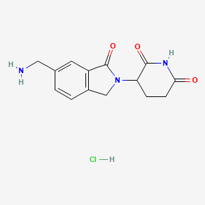 3-(6-(Aminomethyl)-1-oxoisoindolin-2-yl)piperidine-2,6-dione hydrochloride