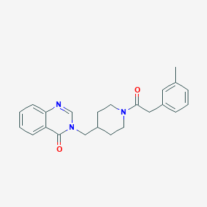 3-[[1-[2-(3-Methylphenyl)acetyl]piperidin-4-yl]methyl]quinazolin-4-one