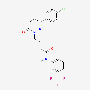 4-(3-(4-chlorophenyl)-6-oxopyridazin-1(6H)-yl)-N-(3-(trifluoromethyl)phenyl)butanamide