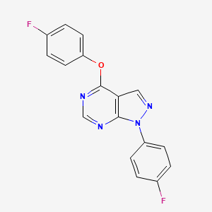 4-(4-fluorophenoxy)-1-(4-fluorophenyl)-1H-pyrazolo[3,4-d]pyrimidine