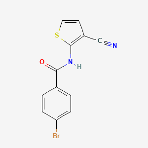 4-bromo-N-(3-cyanothiophen-2-yl)benzamide