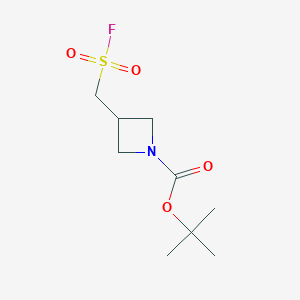 molecular formula C9H16FNO4S B2644070 Tert-butyl 3-[(fluorosulfonyl)methyl]azetidine-1-carboxylate CAS No. 1955507-07-9