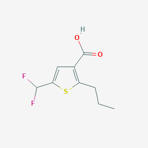 molecular formula C9H10F2O2S B2644071 5-(Difluoromethyl)-2-propylthiophene-3-carboxylic acid CAS No. 2248314-14-7