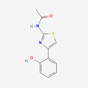 molecular formula C11H10N2O2S B2644078 2-Acetamido-4-(2-hydroxyphenyl)thiazole CAS No. 78546-66-4