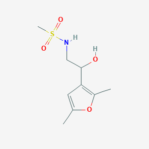 molecular formula C9H15NO4S B2644114 N-[2-(2,5-dimethylfuran-3-yl)-2-hydroxyethyl]methanesulfonamide CAS No. 2309215-56-1