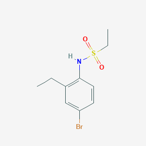 molecular formula C10H14BrNO2S B2644147 N-(4-bromo-2-ethylphenyl)ethanesulfonamide CAS No. 877131-30-1