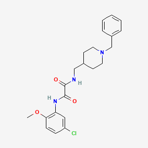 molecular formula C22H26ClN3O3 B2644167 N1-((1-benzylpiperidin-4-yl)methyl)-N2-(5-chloro-2-methoxyphenyl)oxalamide CAS No. 953201-46-2