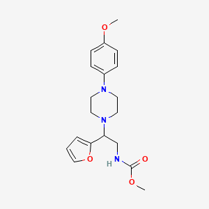 molecular formula C19H25N3O4 B2644180 methyl N-[2-(furan-2-yl)-2-[4-(4-methoxyphenyl)piperazin-1-yl]ethyl]carbamate CAS No. 877647-87-5