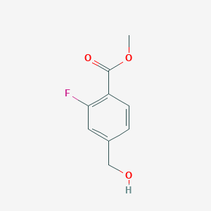 molecular formula C9H9FO3 B2644187 Methyl 2-fluoro-4-(hydroxymethyl)benzoate CAS No. 1283718-57-9