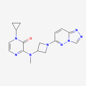 1-Cyclopropyl-3-[methyl(1-{[1,2,4]triazolo[4,3-b]pyridazin-6-yl}azetidin-3-yl)amino]-1,2-dihydropyrazin-2-one