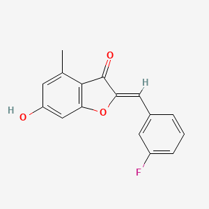 2-[(3-Fluorophenyl)methylene]-6-hydroxy-4-methylbenzo[b]furan-3-one