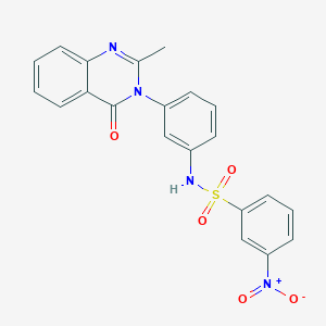 N-(3-(2-methyl-4-oxoquinazolin-3(4H)-yl)phenyl)-3-nitrobenzenesulfonamide