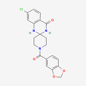 1-(1,3-benzodioxol-5-ylcarbonyl)-7'-chloro-1'{H}-spiro[piperidine-4,2'-quinazolin]-4'(3'{H})-one