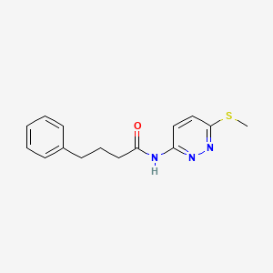 N-(6-(methylthio)pyridazin-3-yl)-4-phenylbutanamide
