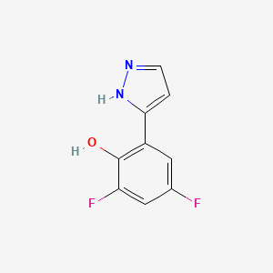 2,4-difluoro-6-(1H-pyrazol-5-yl)phenol